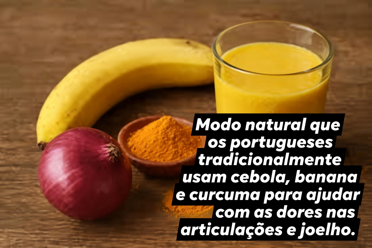 Um remédio natural para dor nas articulações e nos ossos: banana, cebola e cúrcuma