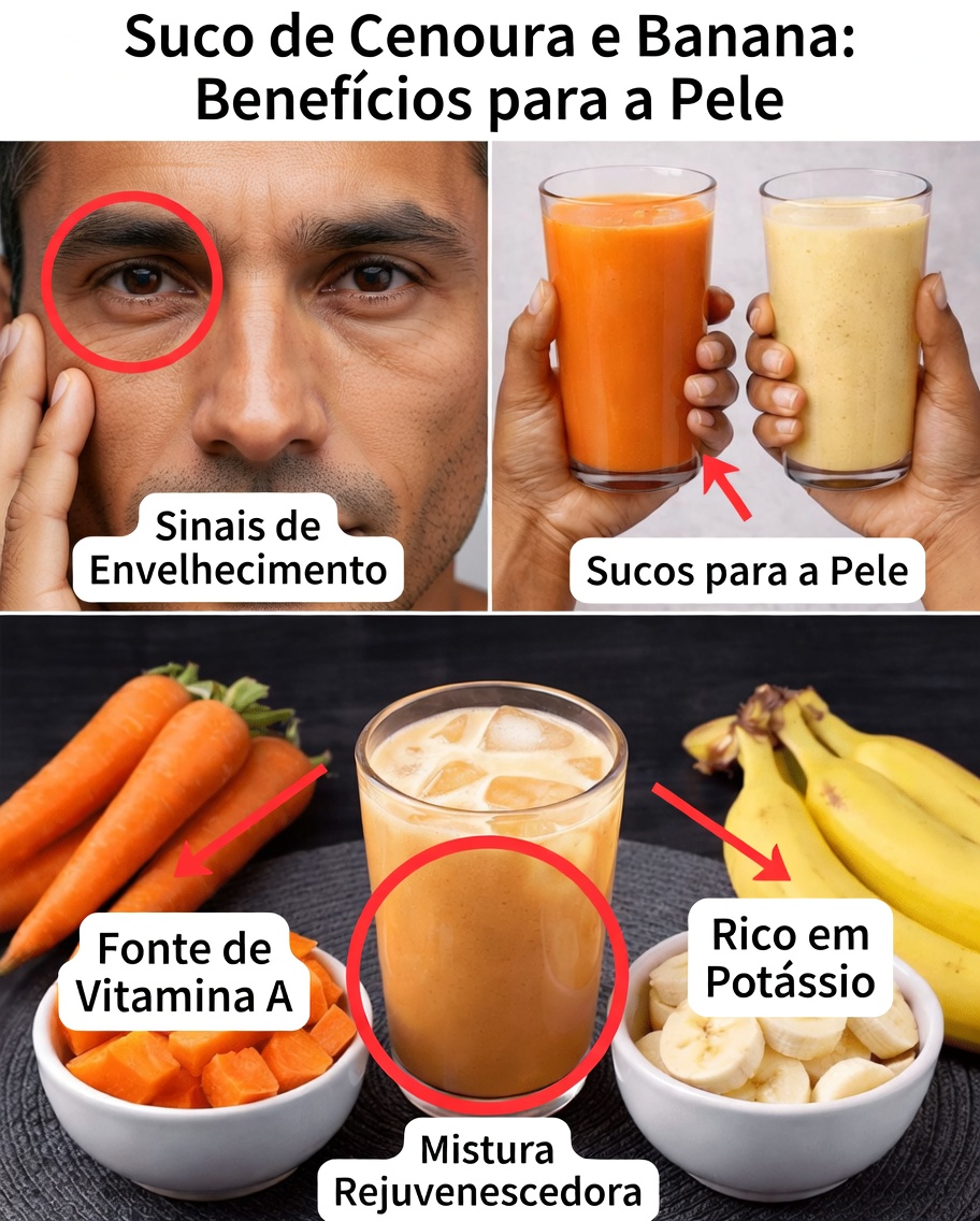 Receita de Máscara Facial Anti-Idade de Banana e Cenoura