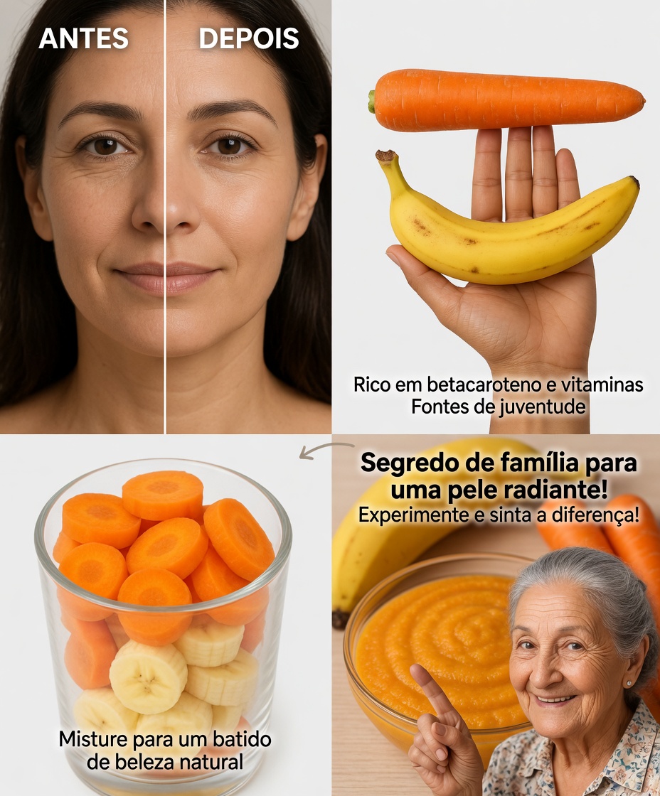 Receita de Máscara Facial Anti-Idade de Banana e Cenoura