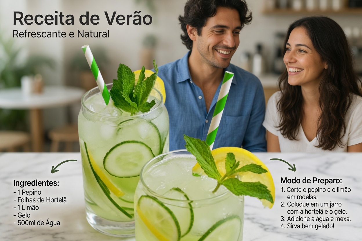 9 Razões Para Beber Pepino, Gengibre, Hortelã, Limão e Água Todos os Dias