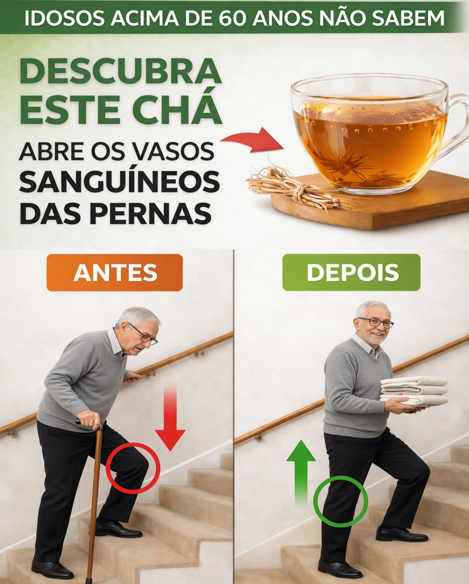 Com mais de 60 anos e a notar as pernas mais fracas? Estes 3 chás podem ajudar a apoiar a força muscular e uma marcha estável