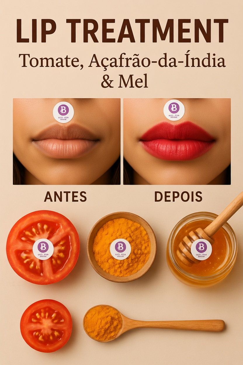 Como Fazer um Simples Creme Caseiro de Tomate e Cúrcuma para Deixar os Lábios Naturalmente Mais Rosados em Casa