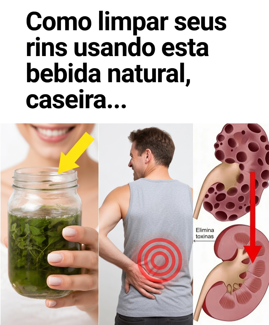 Como limpar seus rins usando esta bebida natural, caseira…