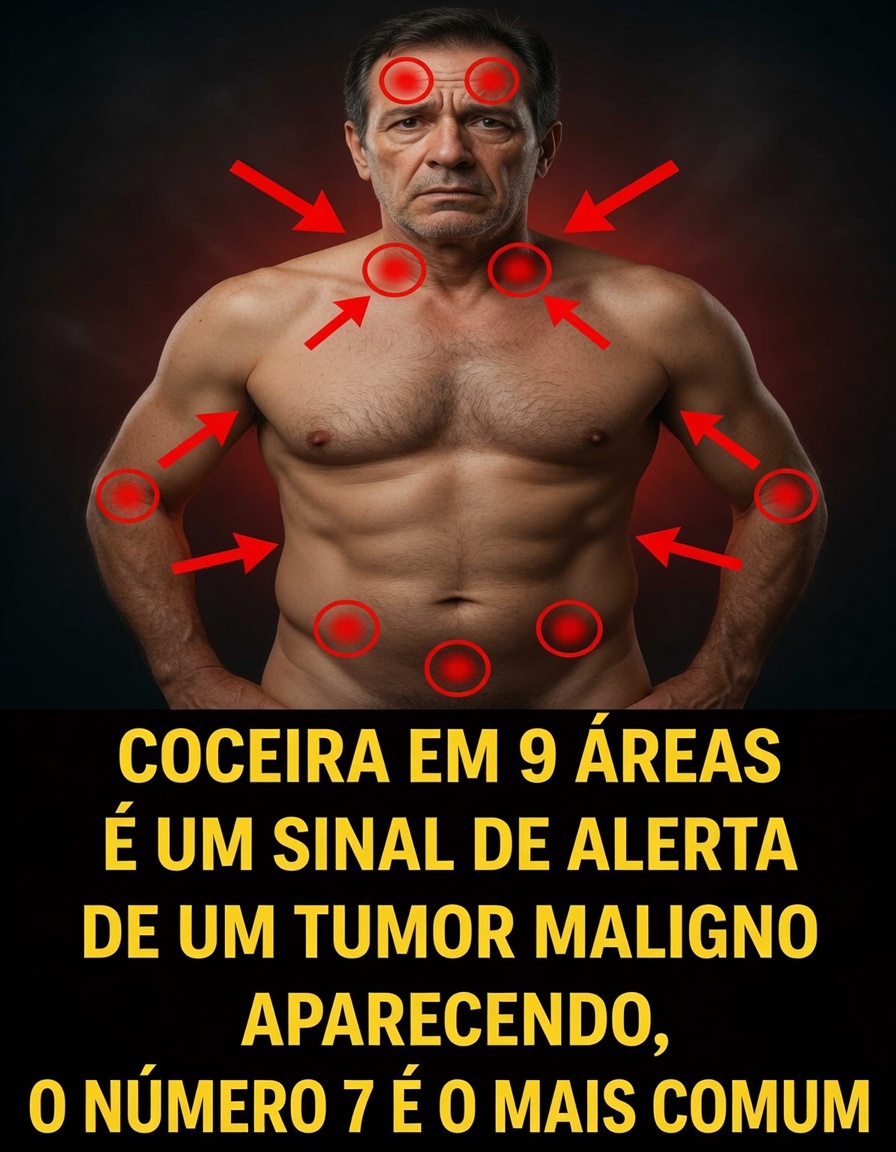 Coceira em 9 áreas: um sinal de alerta de tumores malignos, a número 7 é a mais comum