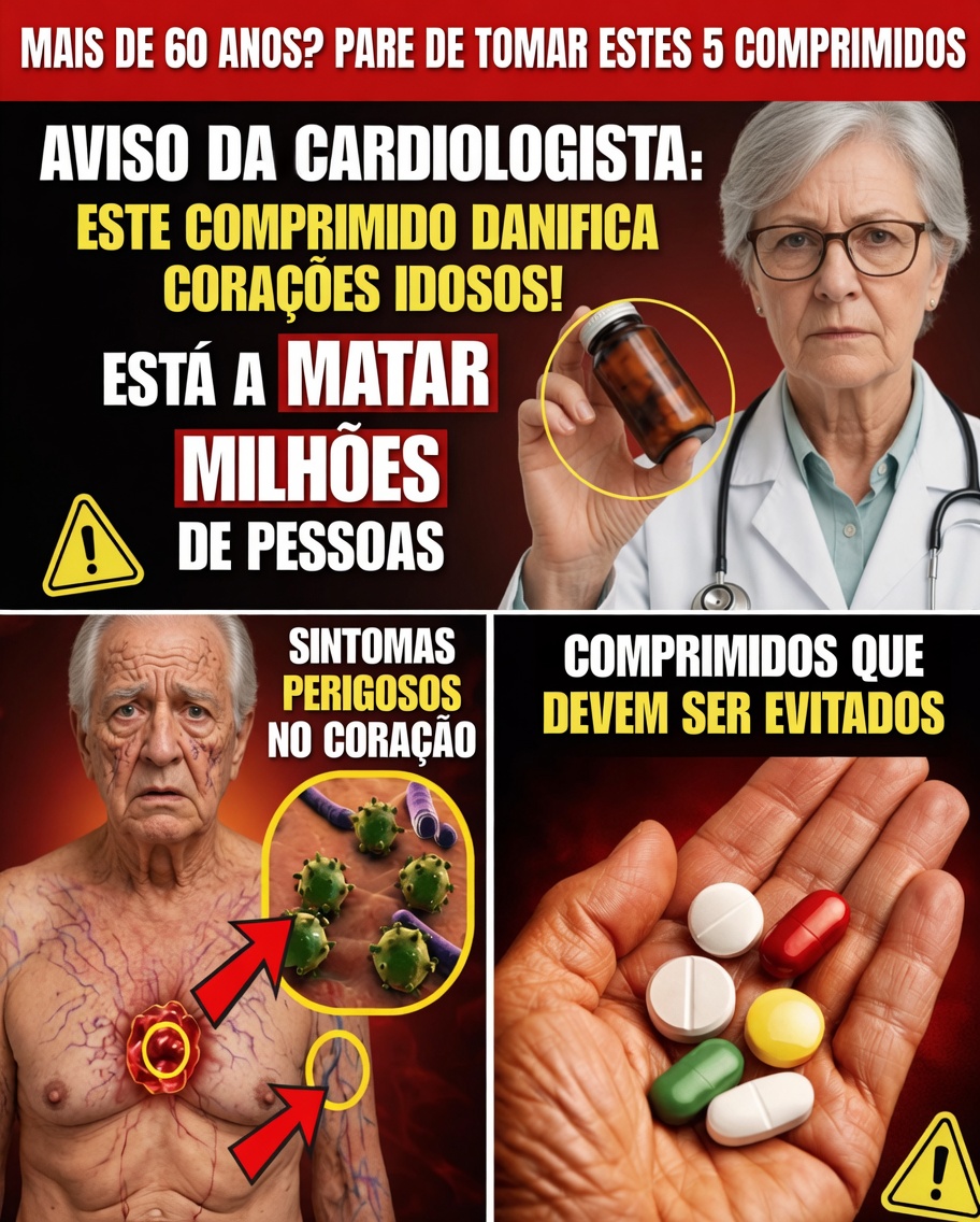 Cardiologista alerta: este comprimido está danificando os corações dos idosos!