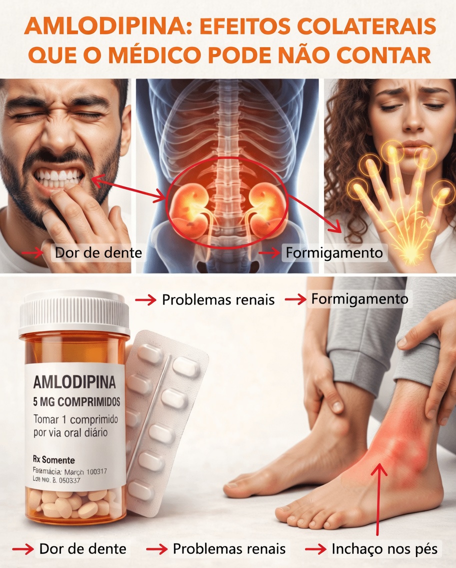 12 Efeitos Colaterais da Amlodipina que Todo Adulto com Mais de 45 Anos que Toma Remédios para Pressão Deve Conhecer