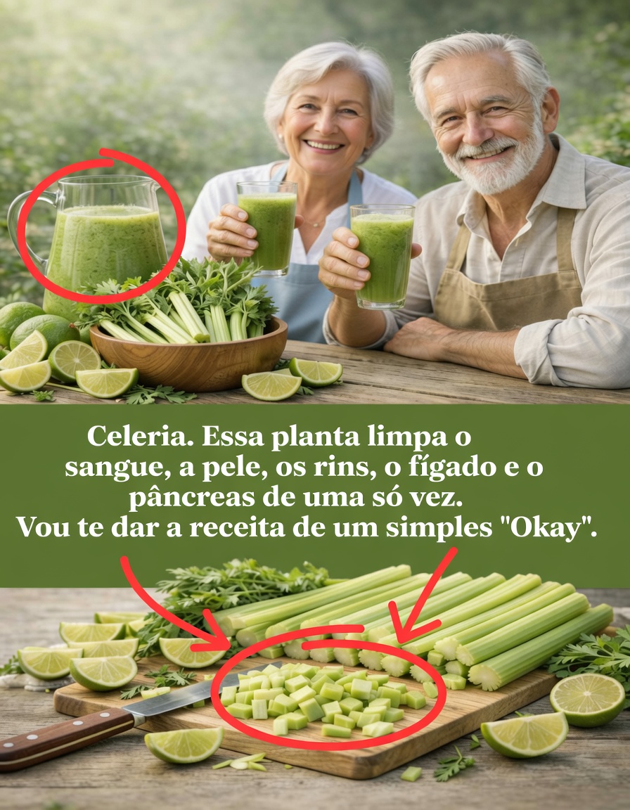 Revigore seu dia com suco verde de aipo, salsa e limão (um caminho simples para se sentir mais leve)