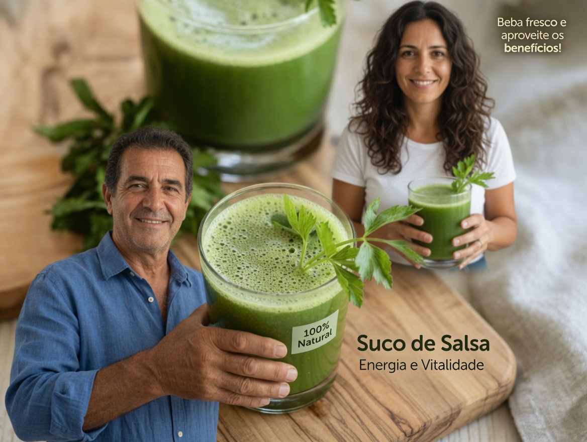 Revigore seu dia com suco verde de aipo, salsa e limão (um caminho simples para se sentir mais leve)