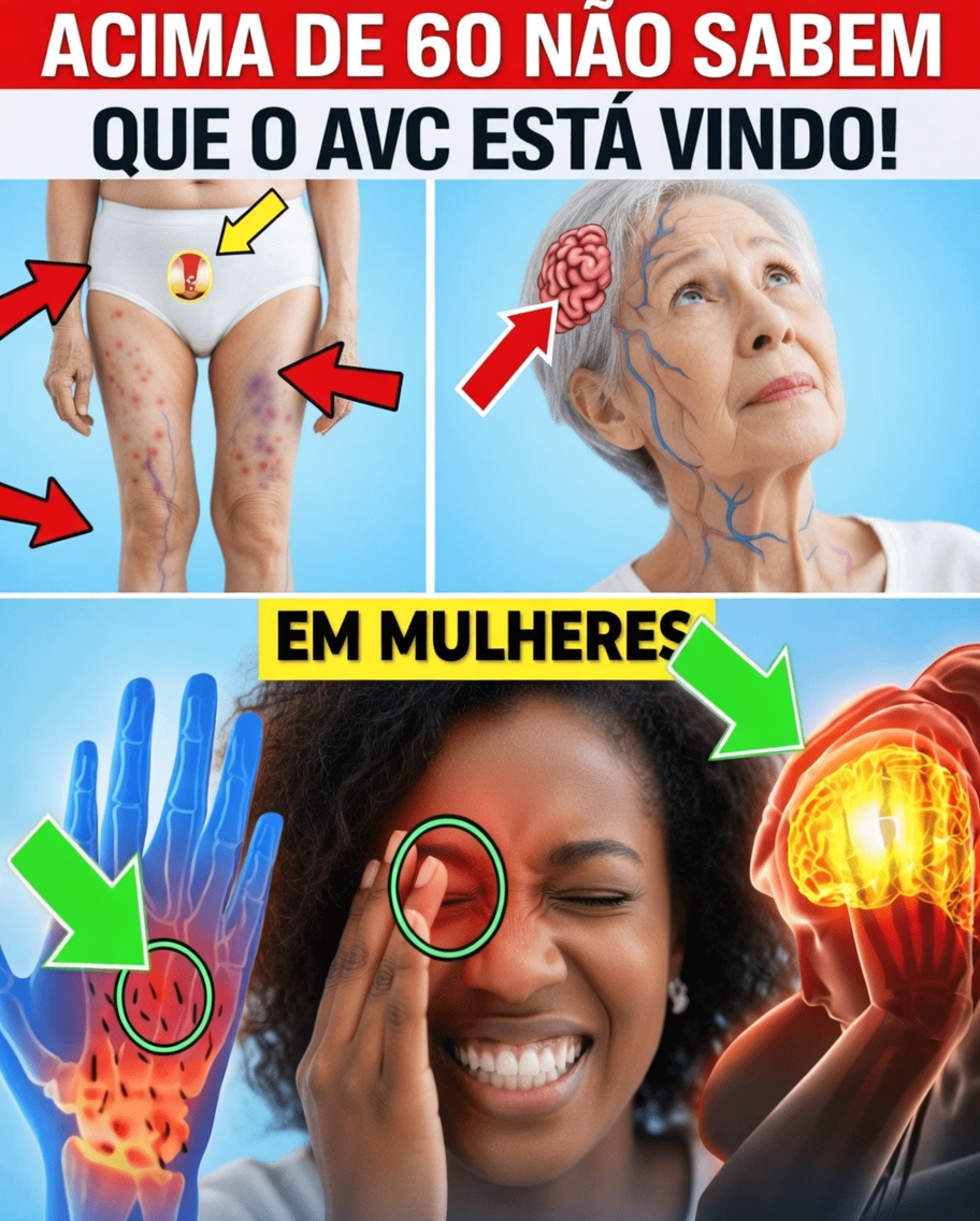 10 sinais nas pernas que podem indicar um AVC em mulheres acima de 60 anos – não ignore o sinal nº 7
