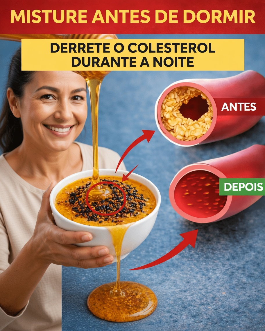 Misture Estes 3 Antes de Dormir: Uma Bebida Simples que Pode Ajudar a Apoiar Níveis Saudáveis de Colesterol Durante a Noite