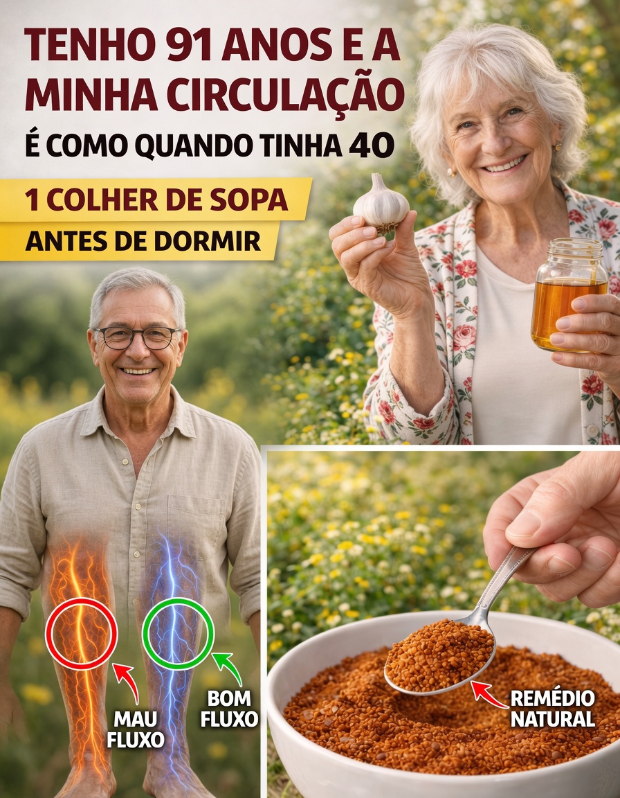 Idosos com mais de 60 anos: experimente este simples hábito antes de dormir para melhorar naturalmente a circulação das pernas e dos pés em 24 horas