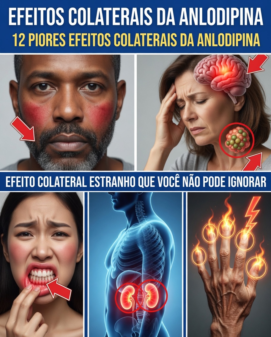 Efeitos Colaterais da Amlodipina: O Que Eles Realmente Significam e Passos Simples que Podem Ajudar a Reduzir o Desconforto