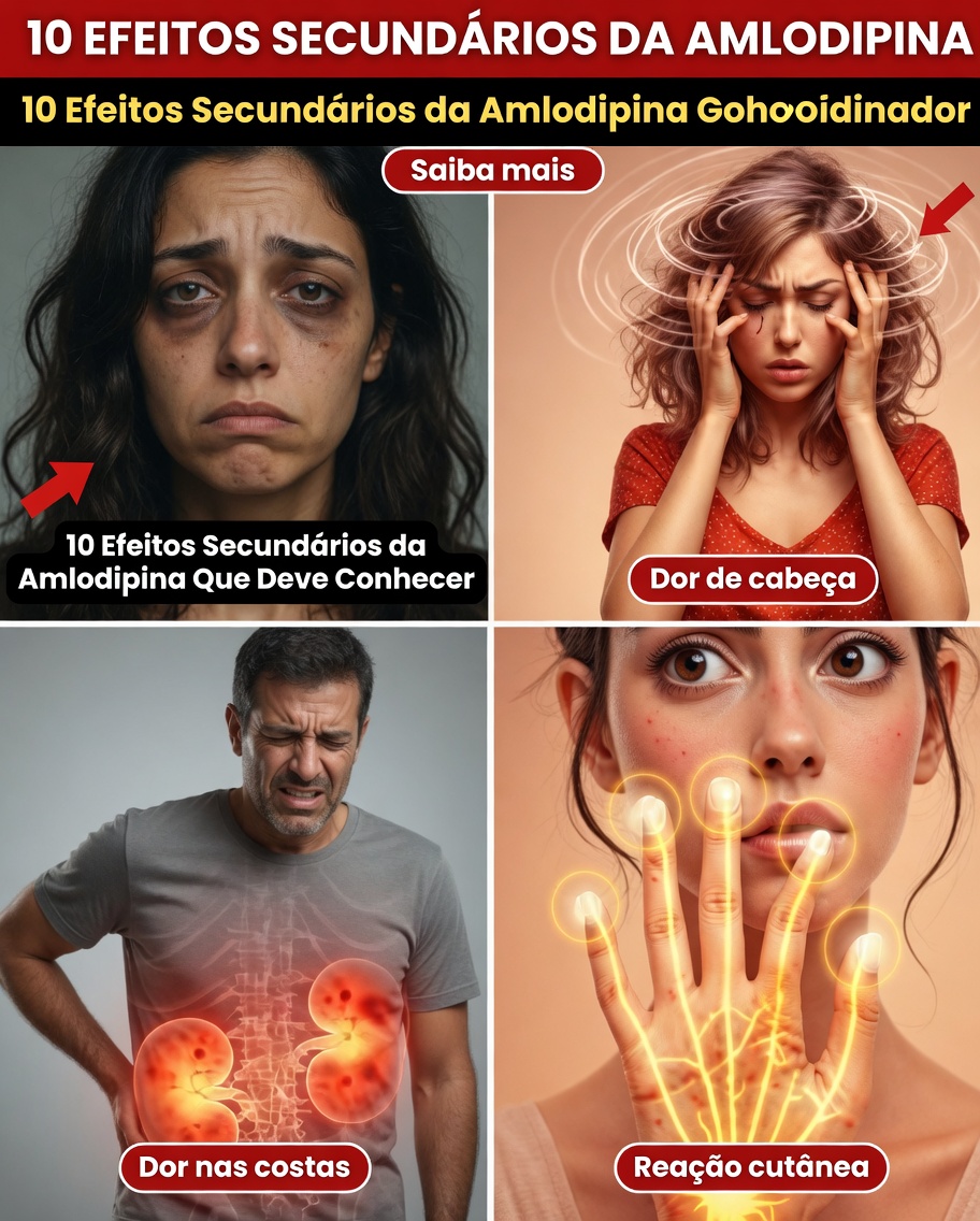 Efeitos Colaterais da Amlodipina: O Que Eles Realmente Significam e Passos Simples que Podem Ajudar a Reduzir o Desconforto