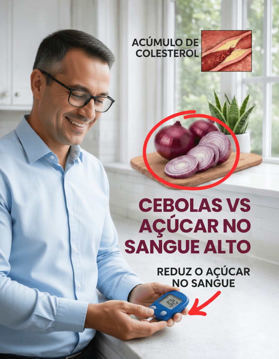 A simples receita de cebola que pode ajudar a manter a glicose estável, artérias mais saudáveis e um coração mais forte