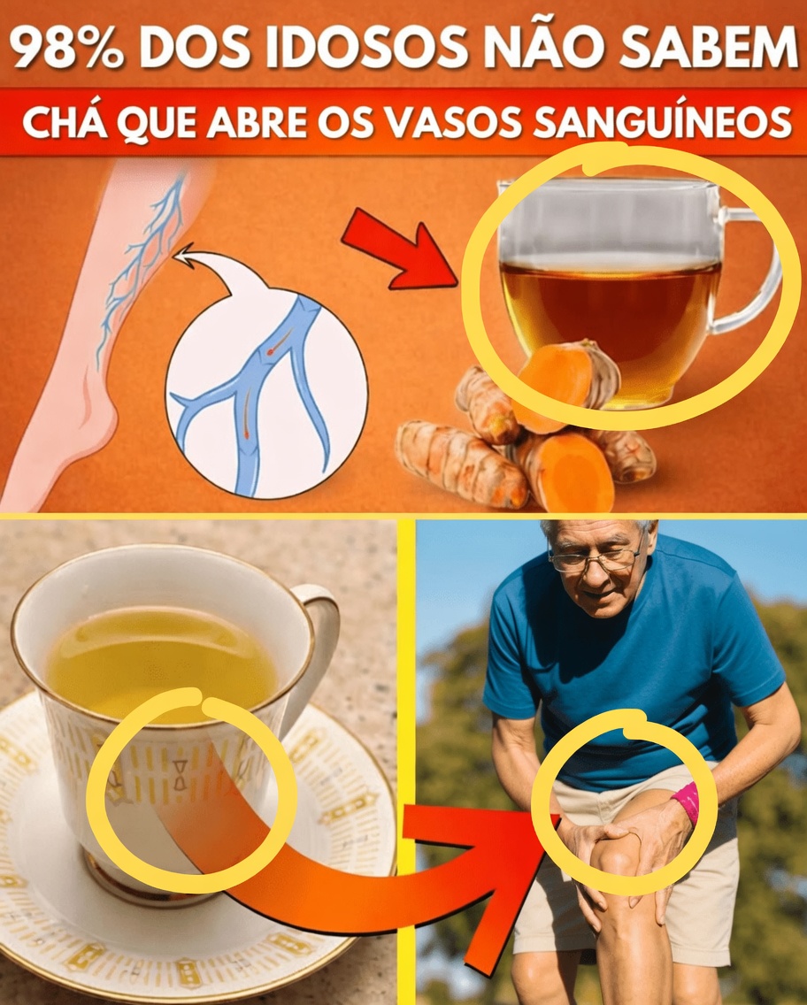 Descubra os 3 chás ancestrais que idosos estão usando para ajudar a fortalecer as pernas após os 60