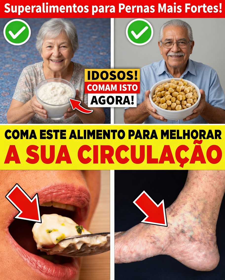 14 Melhores Alimentos para Melhorar a Circulação nas Pernas e nos Pés (para que as “Pernas Pesadas” Finalmente Voltem a se Sentir Leves)
