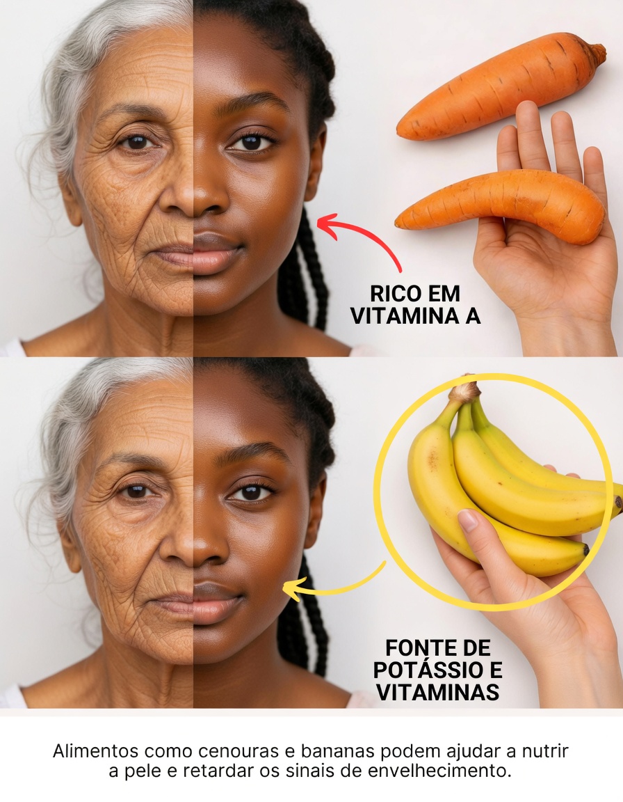 Brilhe como nunca antes: a máscara facial de banana e cenoura que desafia o envelhecimento