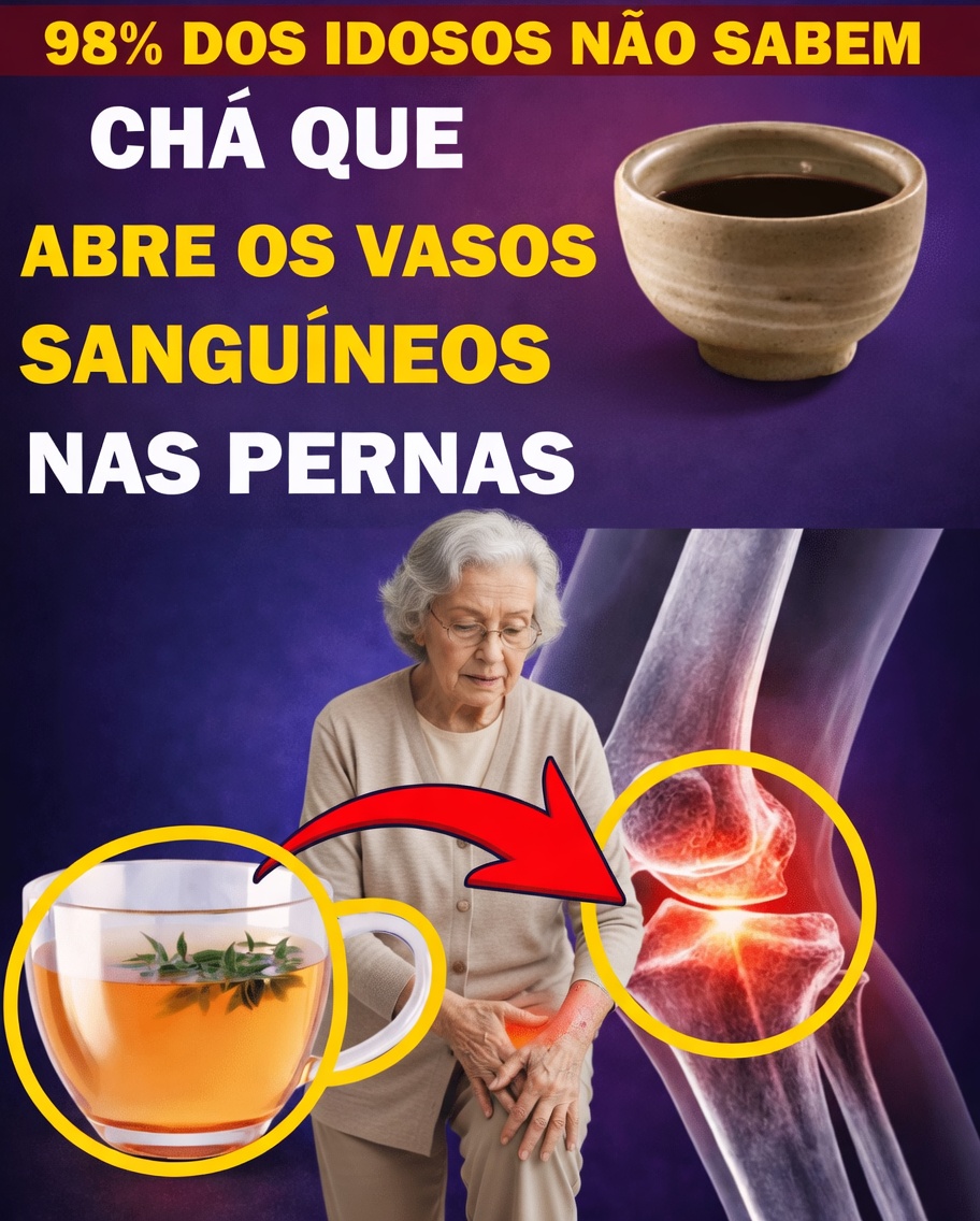 Mais de 60? Descubra 3 chás simples que podem ajudar a fortalecer as pernas e facilitar seus movimentos!
