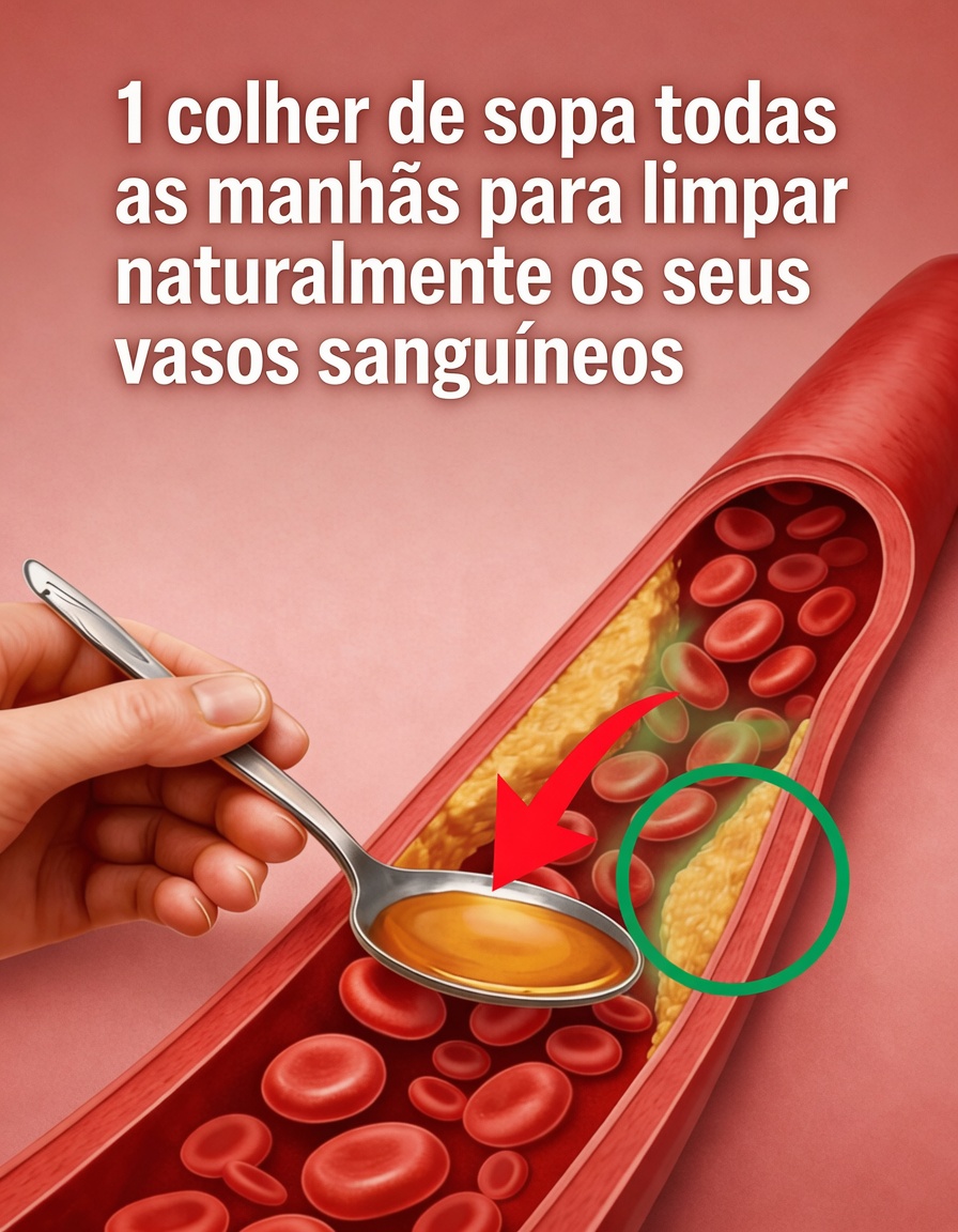 1 colher de sopa todas as manhãs para limpar naturalmente os seus vasos sanguíneos