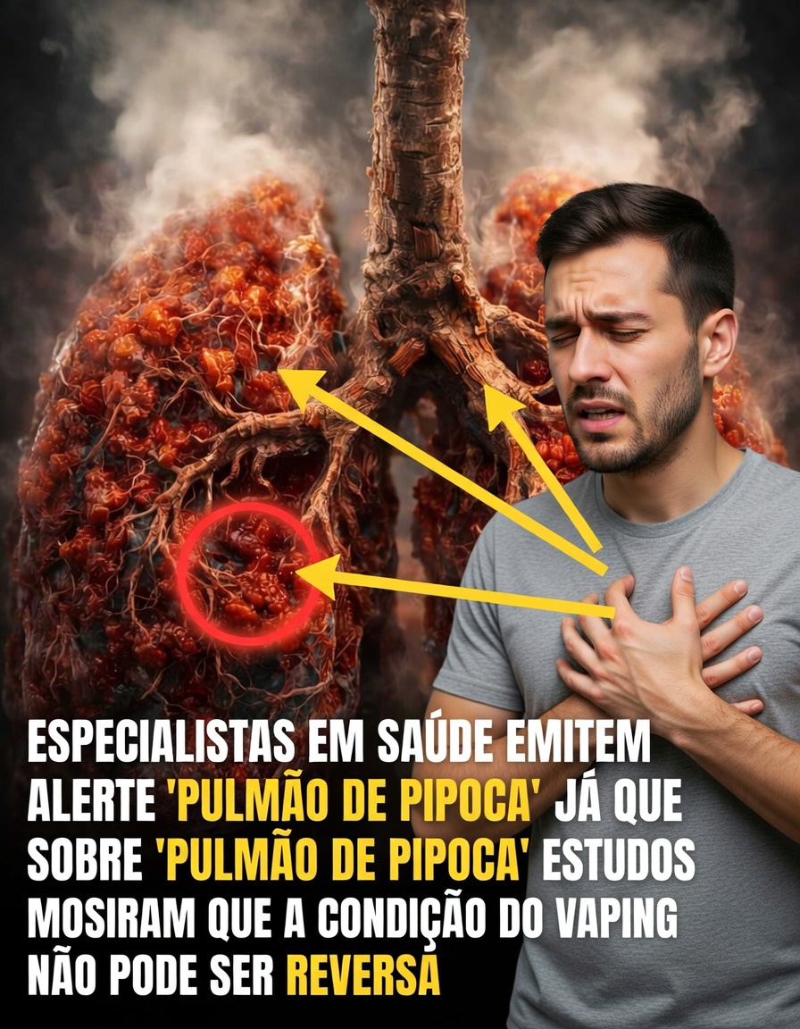 Alerta Urgente: “Pulmão de Pipoca” Ligado ao Vaping Causa Danos Duradouros, Alertam Especialistas