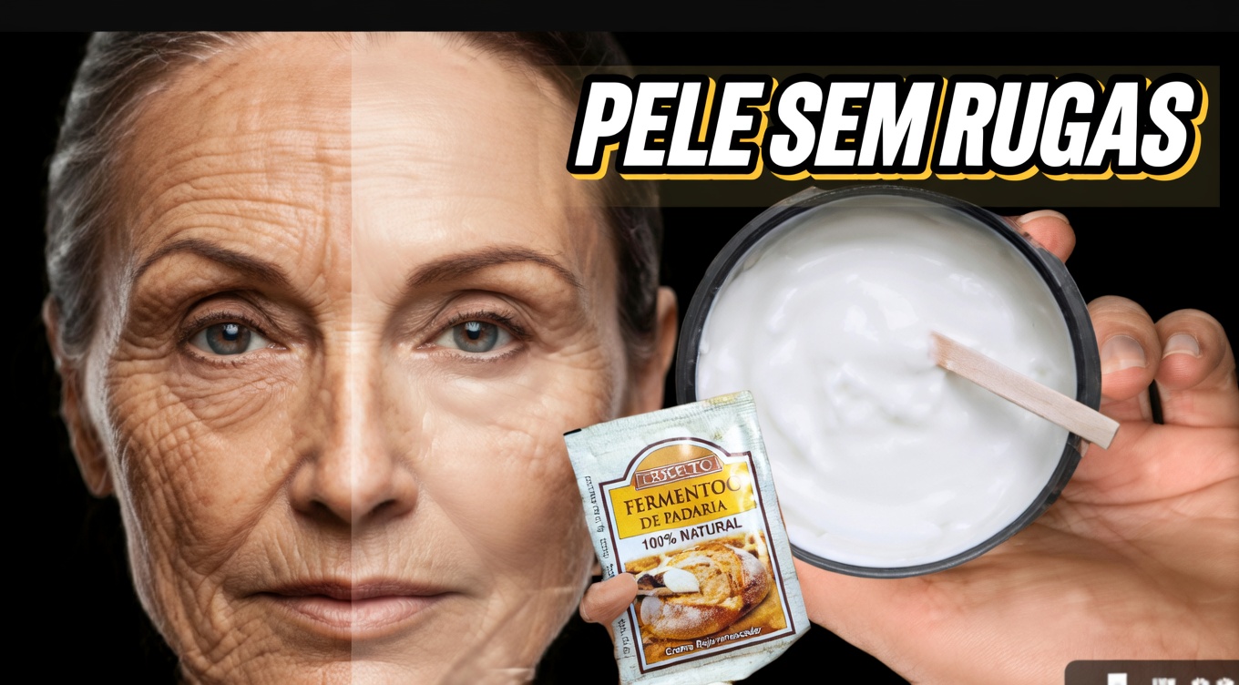 Fermento e iogurte removem todas as rugas em 3 minutos. Mesmo aos 70 anos