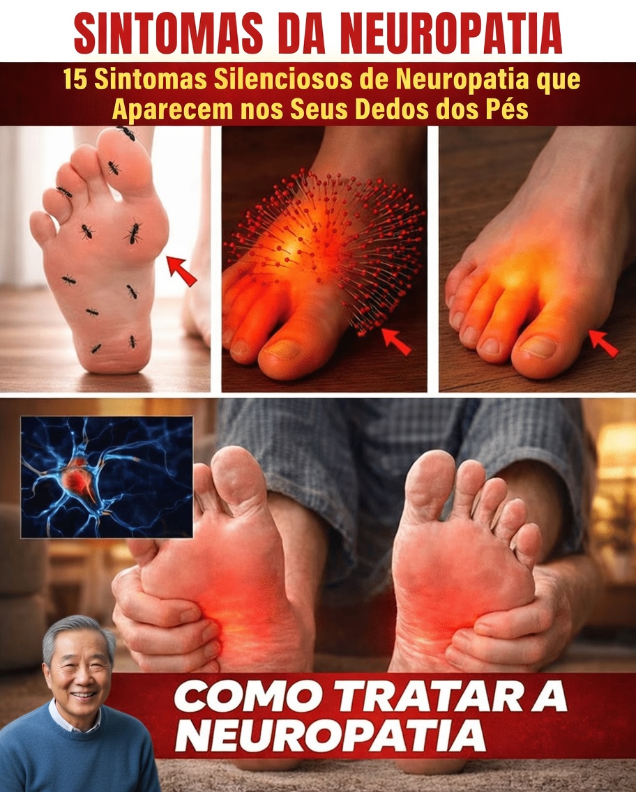 15 Sintomas Silenciosos de Neuropatia que Aparecem nos Dedos dos Pés: Você Está Ignorando Estes Sinais de Alerta?