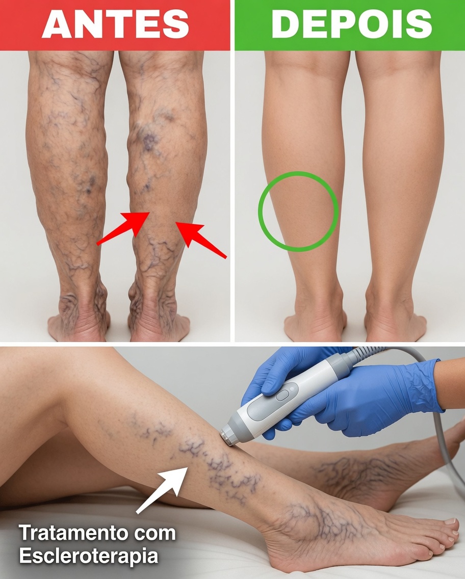 Sem cirurgia. Sem comprimidos. Apenas alívio natural para as varizes nas suas pernas