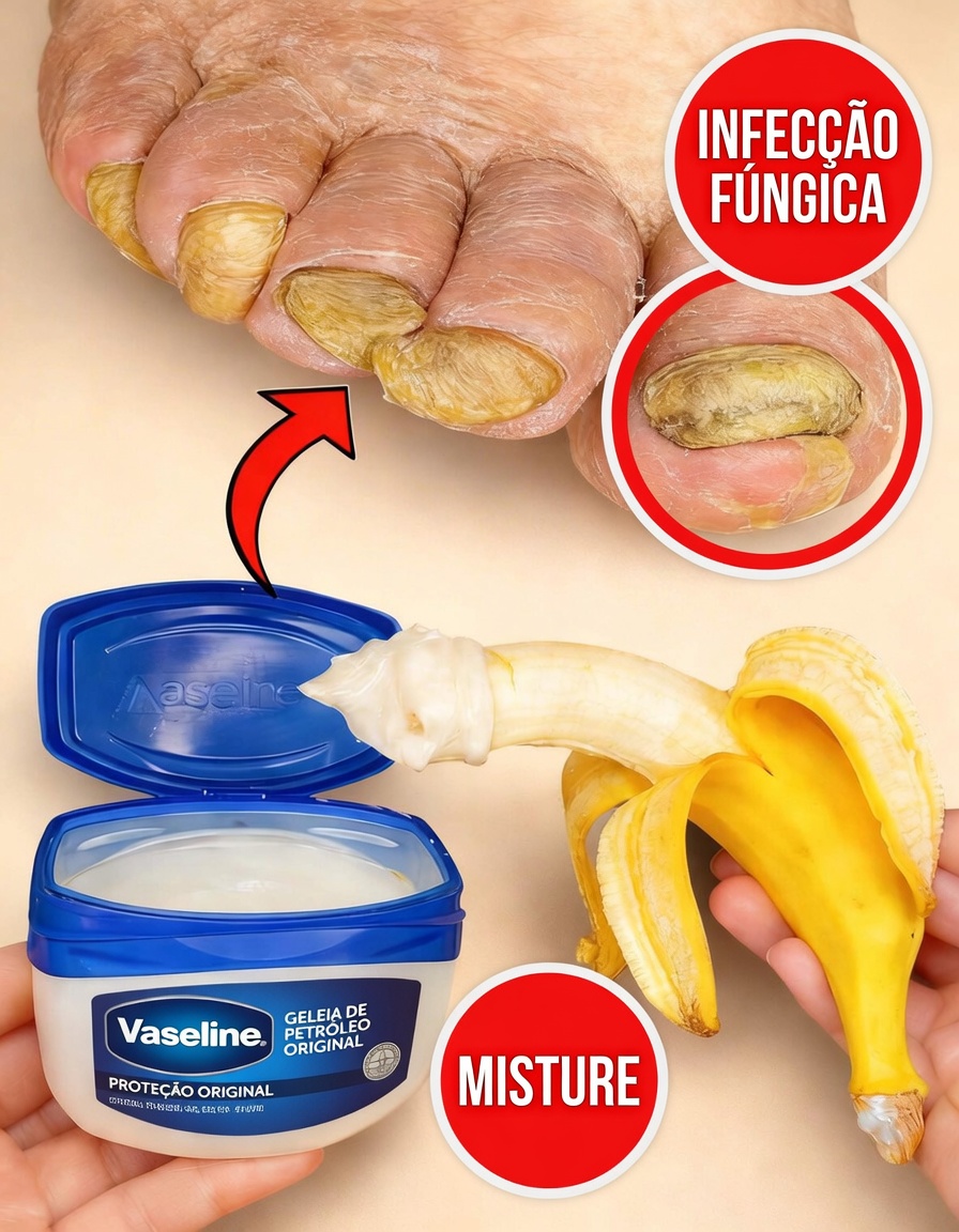 O fungo desaparecerá para sempre com uma banana e vaselina! Um médico compartilha seu segredo
