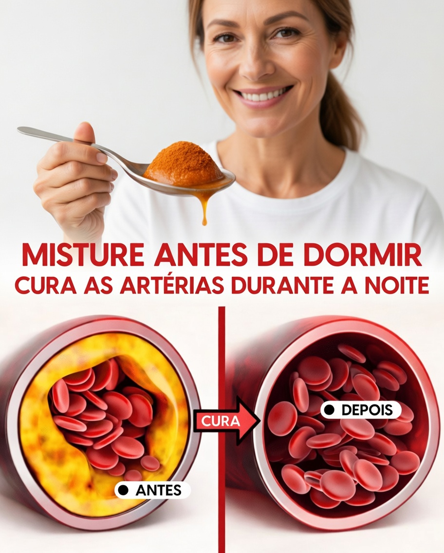 Misture Estes 3 Itens Antes de Dormir – Ele Cura as Artérias Enquanto Você Dorme
