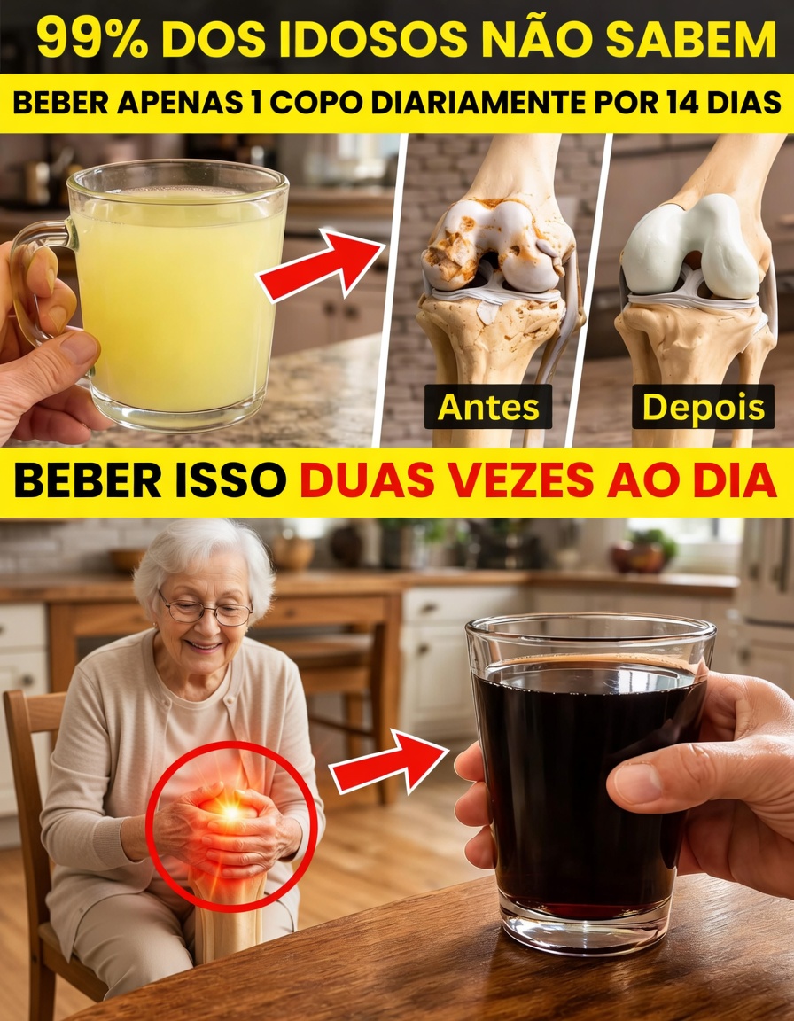 O Alívio da Dor no Joelho Começa com ESTA Bebida Poderosa (Imperdível para Idosos!)