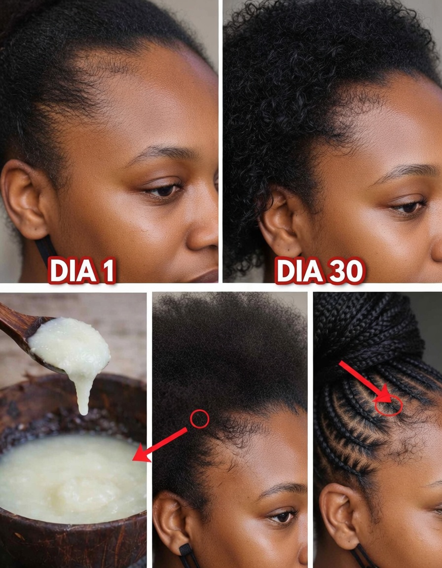 MEU CABELO ESTAVA COMPLETAMENTE CARECA! ATÉ QUE COMECEI A USAR ESTE REMÉDIO — MEU CABELO CRESCEU COMO LOUCO E A PELE BRILHA (Máscara de Arroz + Babosa)