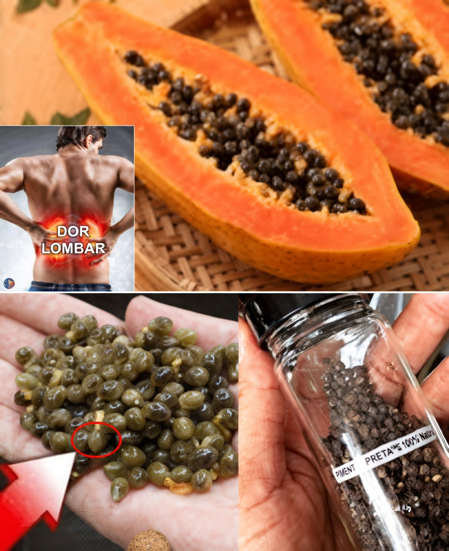 Sementes de mamão para alívio nas articulações: um simples remédio caseiro para desconforto no joelho, nas costas e na coluna que você pode experimentar hoje