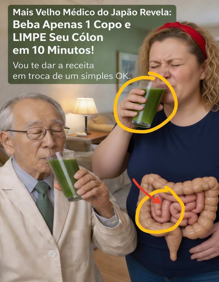 Beba Este Copo Diário para Apoiar o Seu Cólon Naturalmente