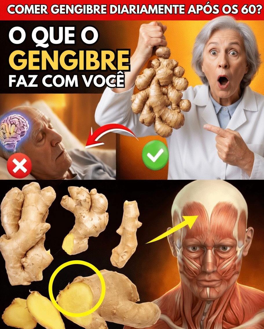 O Que Realmente Acontece com Seu Corpo Depois dos 60 Quando Você Come Gengibre Todas as Manhãs