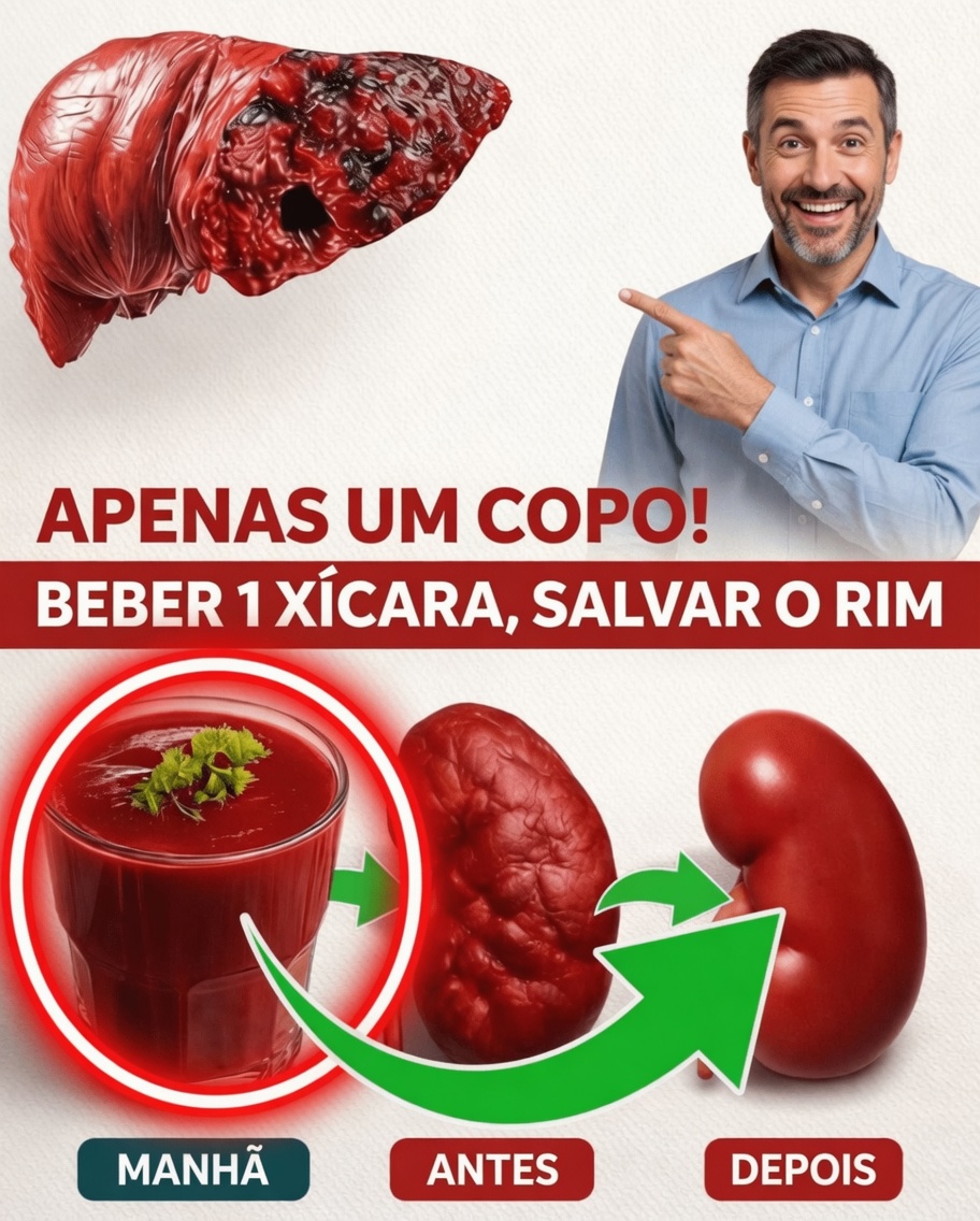 IDOSOS: Isto REVERTE o Dano Renal em Apenas UM Copo