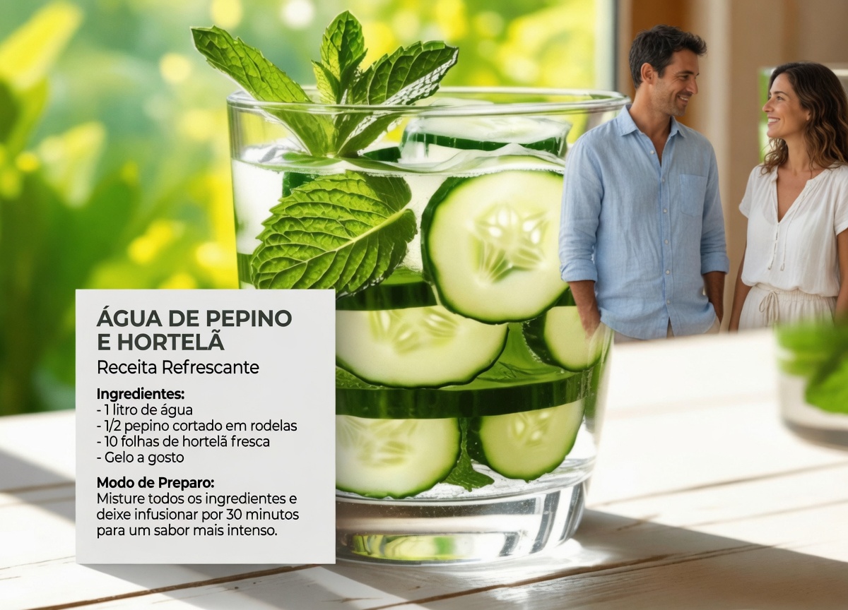 14 razões pelas quais você deve beber água com pepino, gengibre, hortelã e limão todos os dias