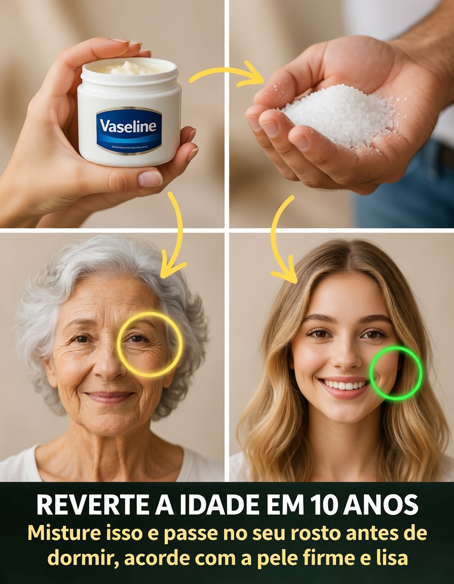 O hack viral de vaselina e sal é o segredo para uma pele mais lisa e com aparência mais firme para mulheres acima de 35 anos?