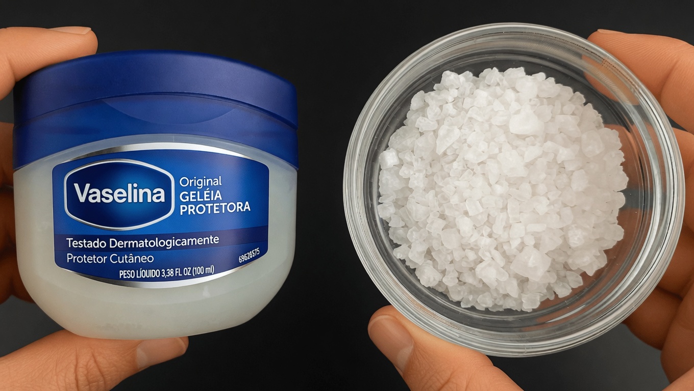 O hack viral de vaselina e sal é o segredo para uma pele mais lisa e com aparência mais firme para mulheres acima de 35 anos?