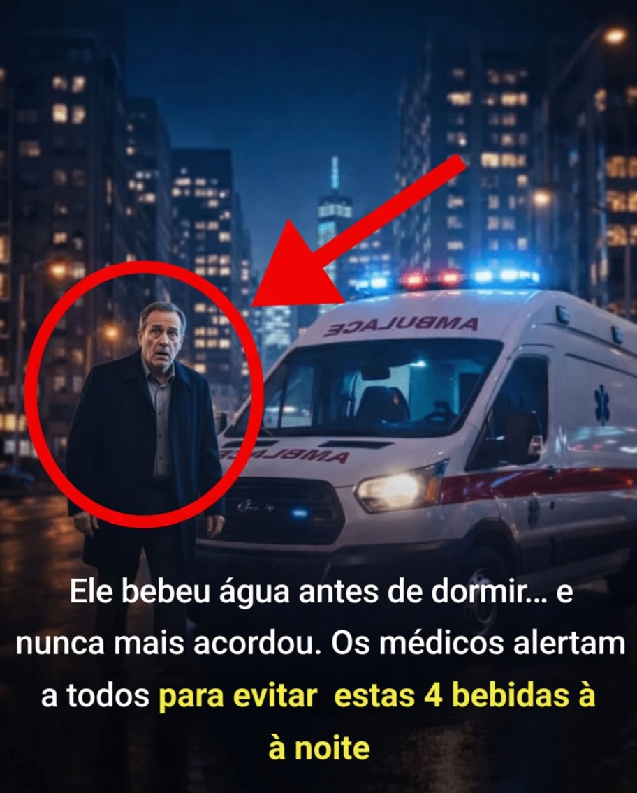 Ele bebeu água antes de dormir… e nunca mais acordou. Médicos pedem que todos evitem estas 4 bebidas à noite