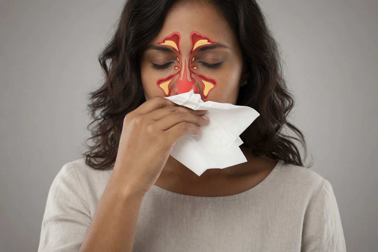 Mulher sofre infecção fúngica nasal ligada a um hábito cotidiano