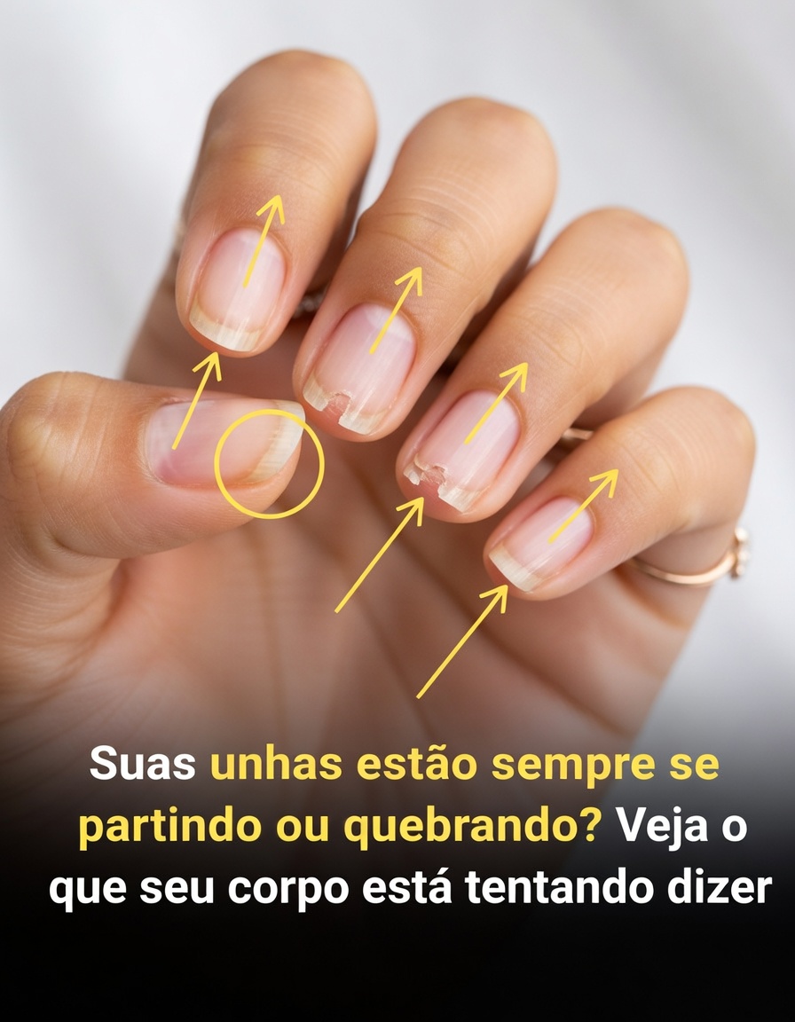 Unhas Fracas ou Quebradiças: O Que o Seu Corpo Está Tentando Lhe Dizer