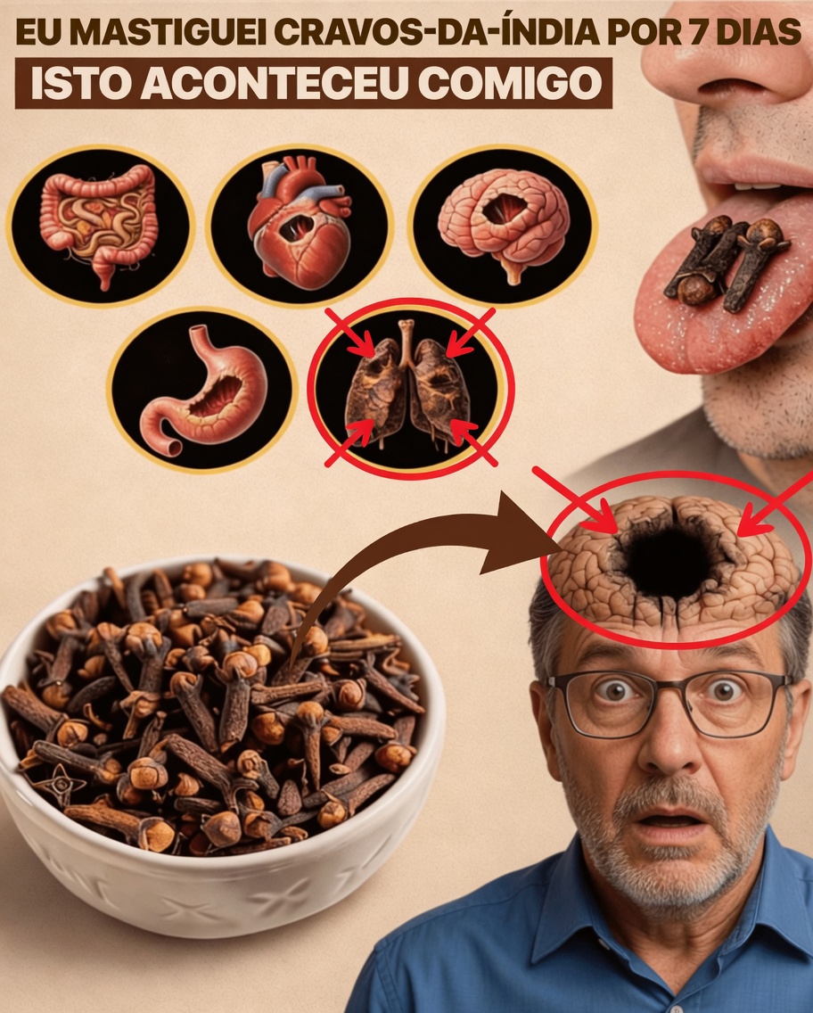 MASTIGUEI CRAVO-DA-ÍNDIA por 7 dias e nem suspeitava que isso poderia ACONTECER COM MEU CORPO. Tão chocante