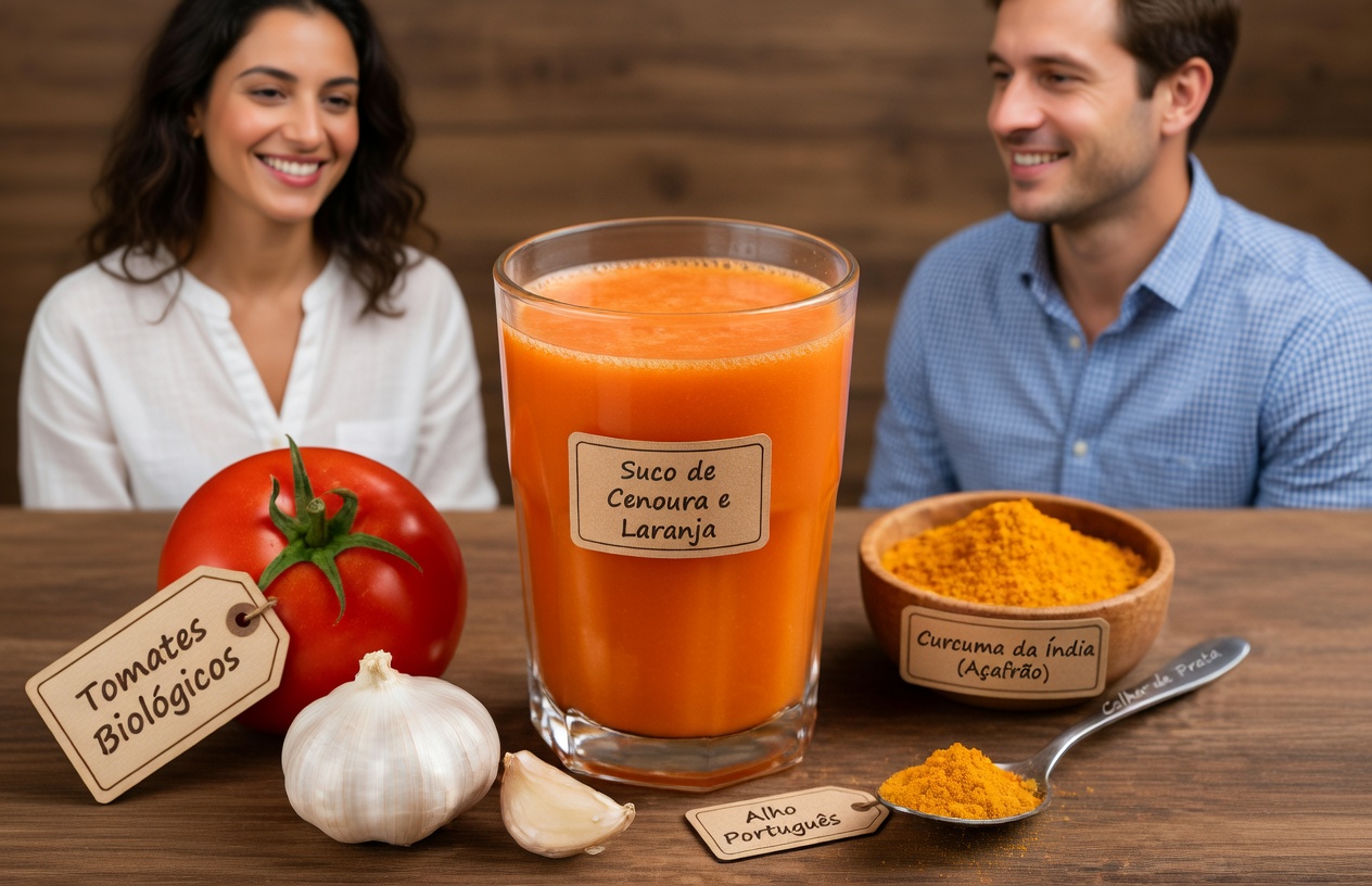 Bebida natural para apoiar a saúde da próstata após os 40: a poderosa mistura de alho, tomate e cúrcuma