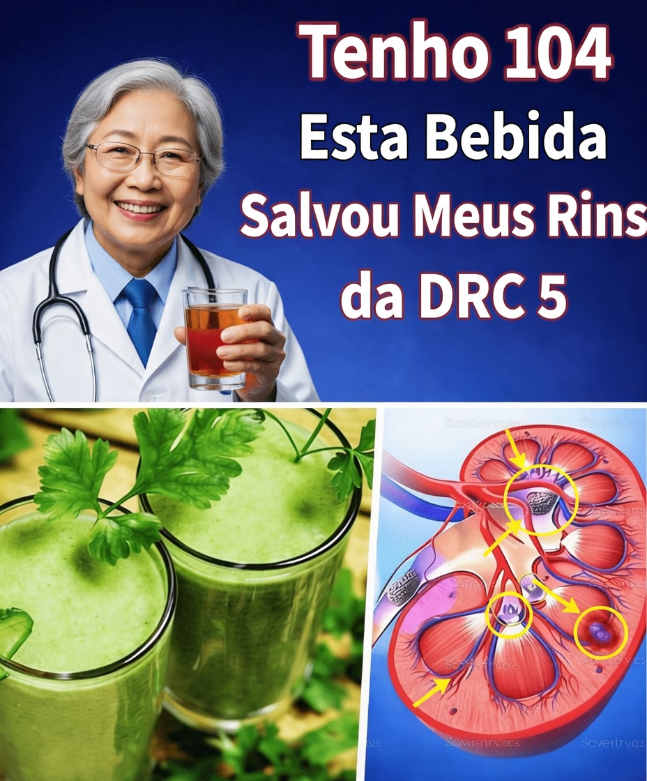 Sênior: 12 melhores bebidas matinais para eliminar toxinas e reduzir rapidamente a creatinina! Tratamento da doença renal