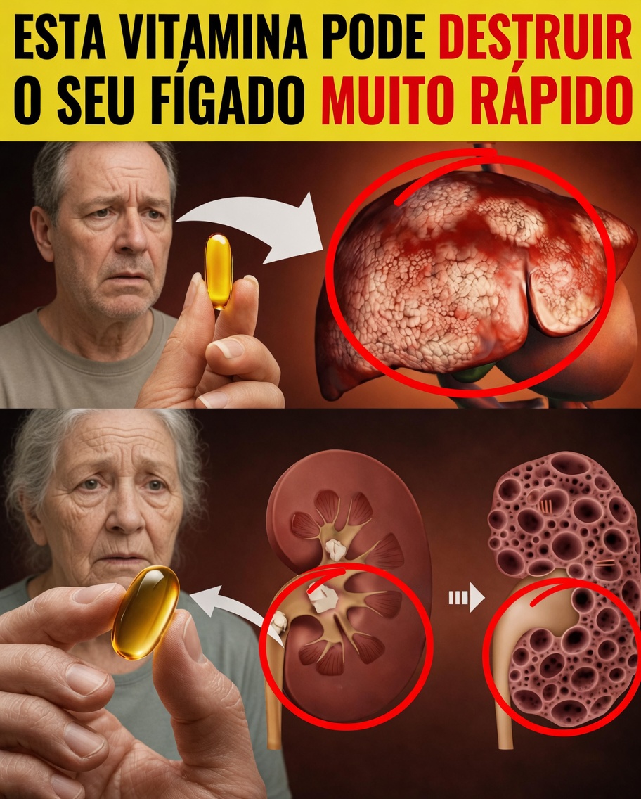 Verdade Chocante: Suas Vitaminas Diárias Podem Estar Sabotando Seus Órgãos em Silêncio