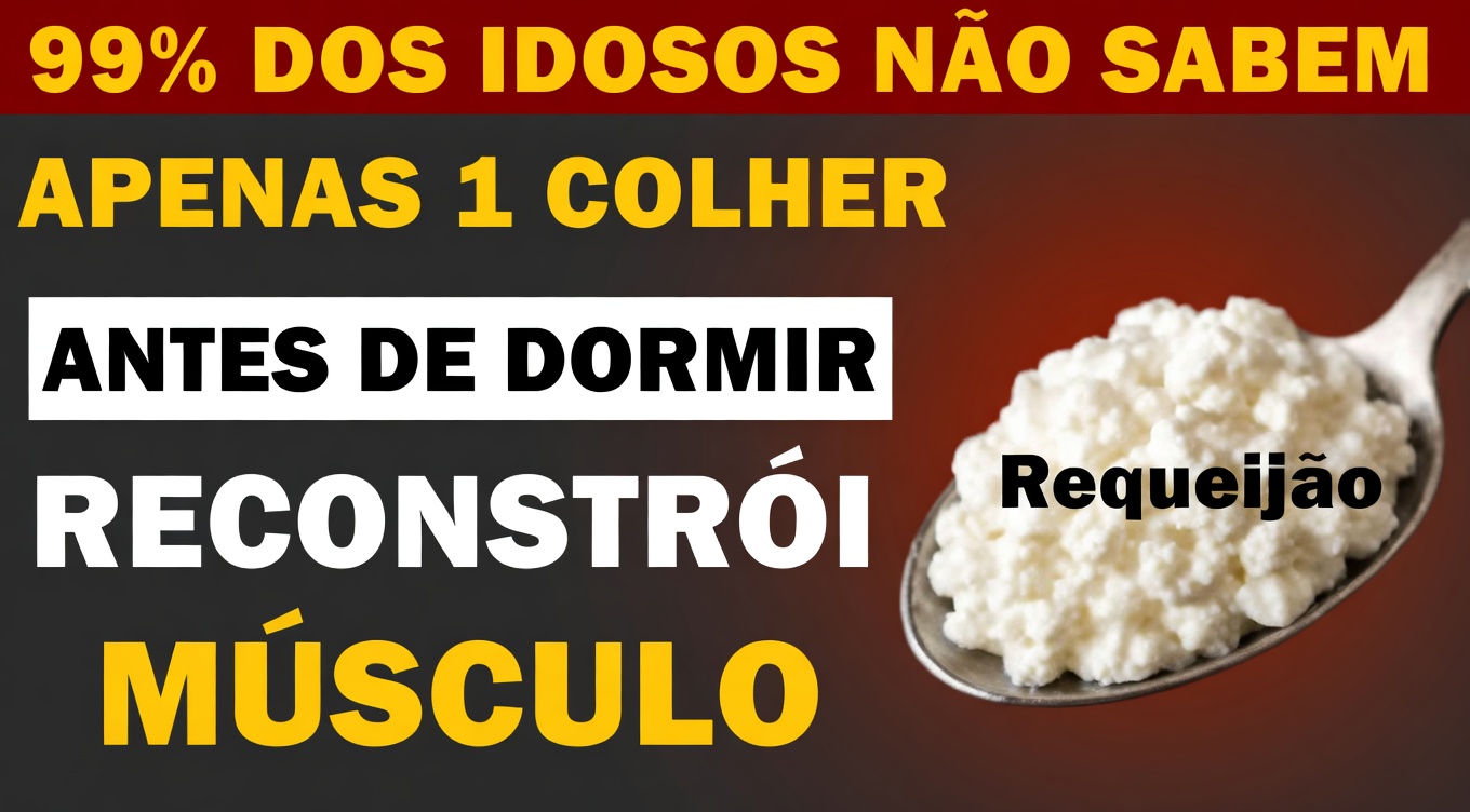 Idosos, este poderoso mingau noturno RECONSTRÓI seus MÚSCULOS enquanto você DORME!