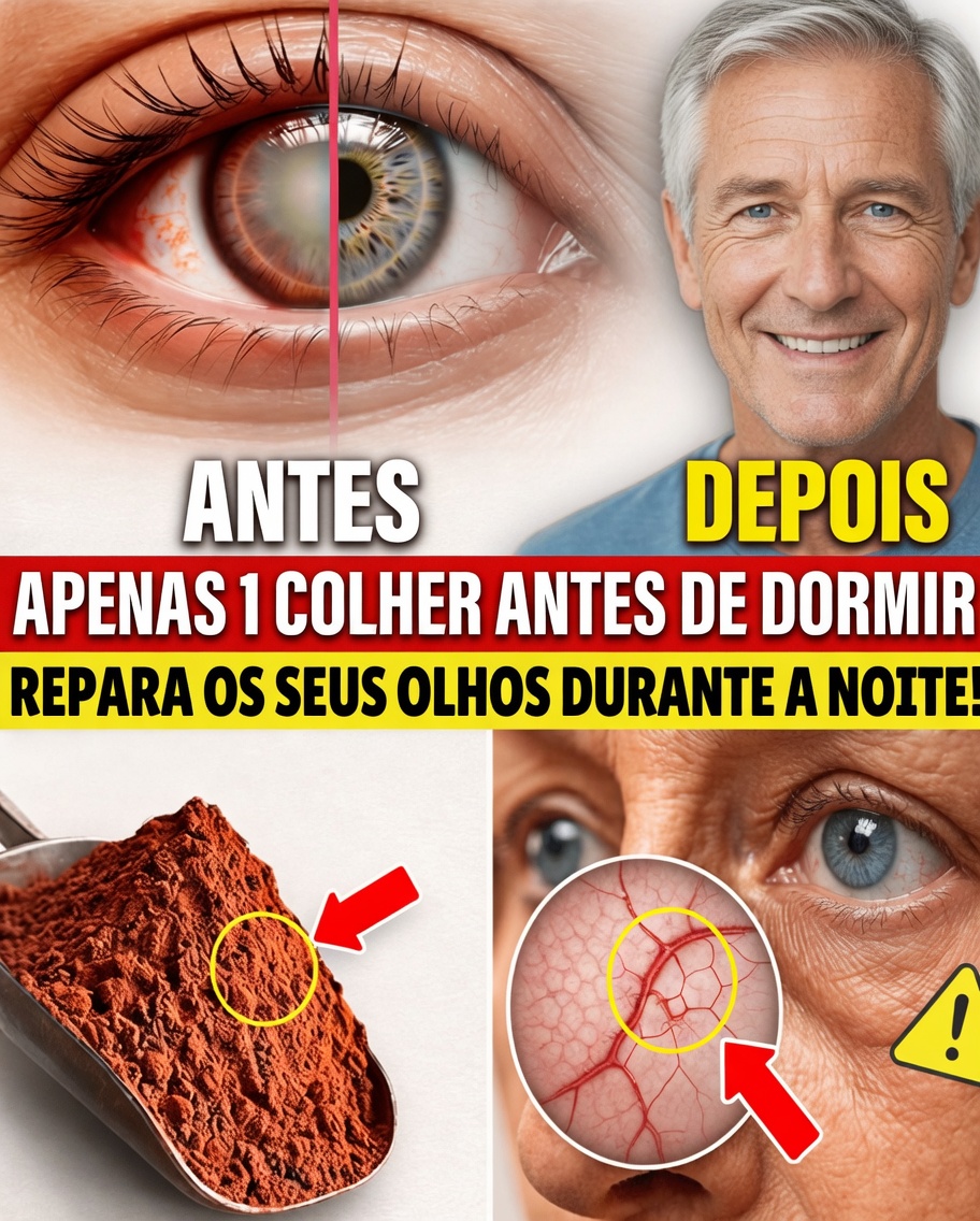 IDOSOS, Coma ISTO Antes de Dormir Para REPARAR Seus Olhos e Sua Visão Durante o Sono