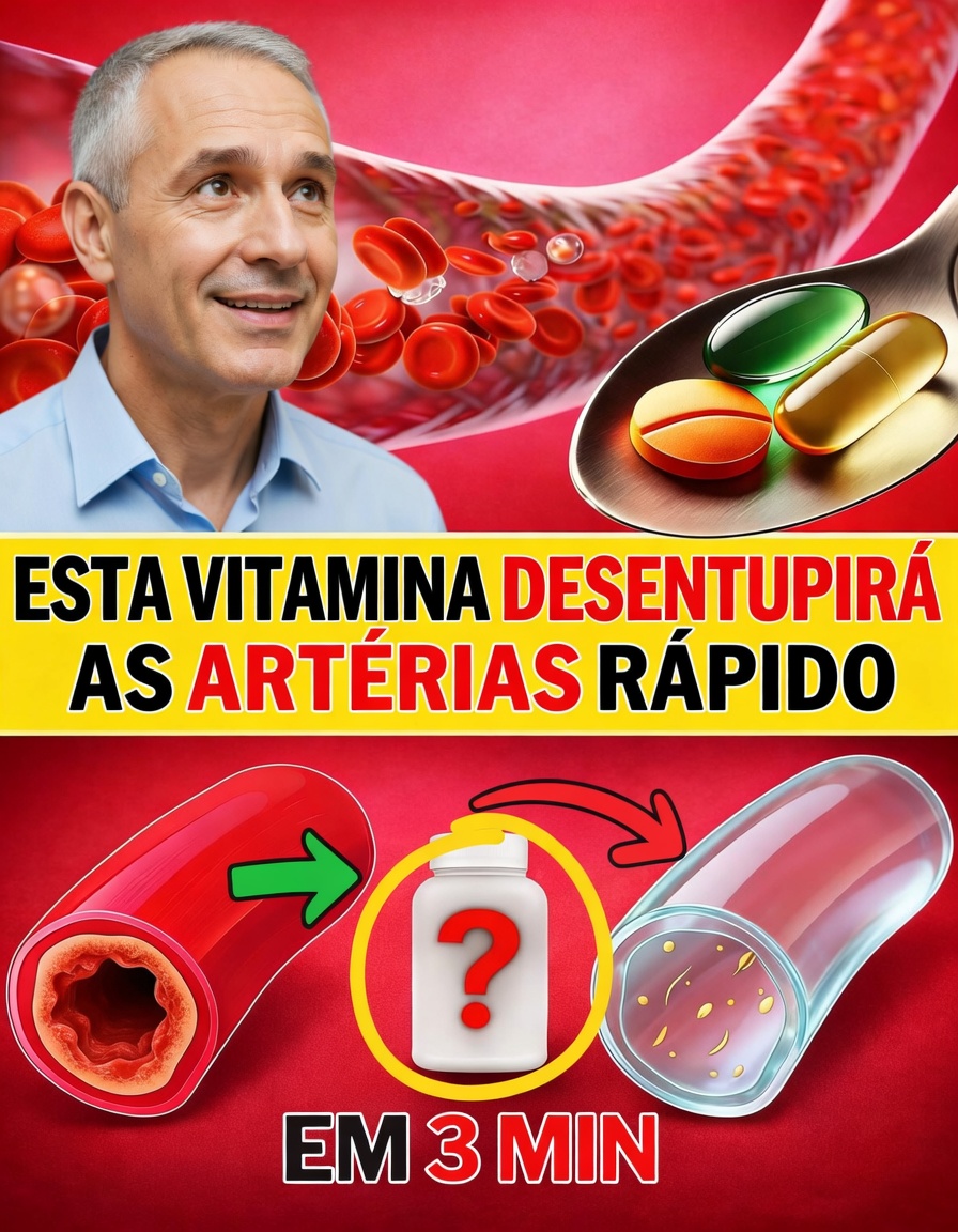 Principais Vitaminas para LIMPAR as Artérias e Aumentar o Fluxo Sanguíneo