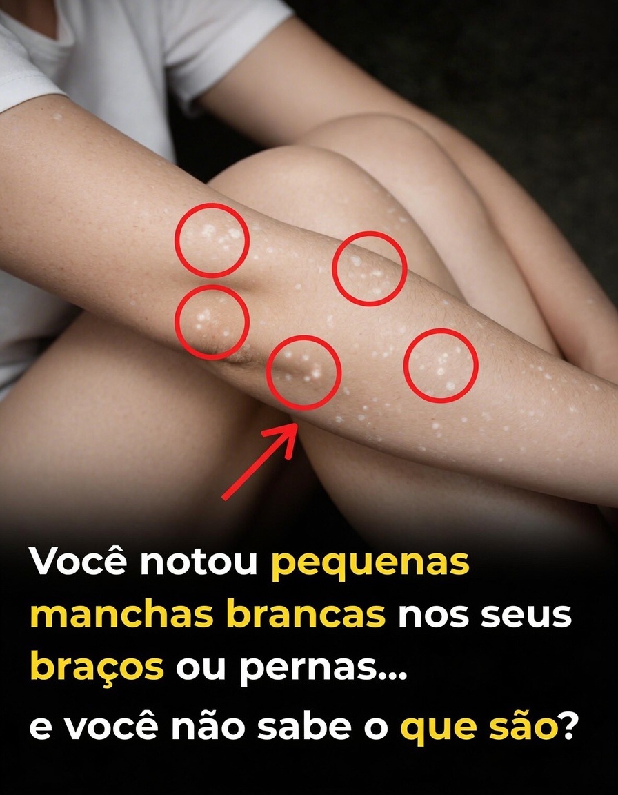 Você notou pequenas manchas brancas nos braços ou nas pernas… e não sabe o que são?