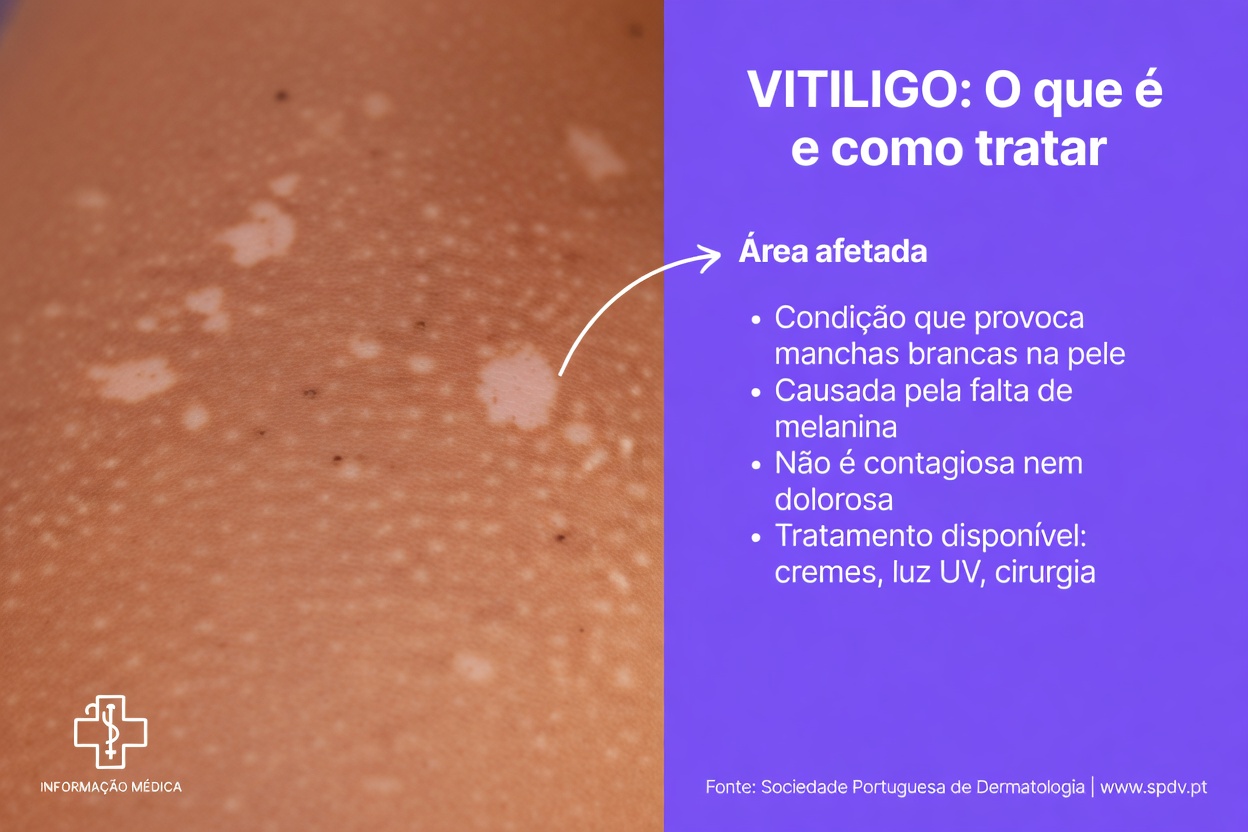 Você notou pequenas manchas brancas nos braços ou nas pernas… e não sabe o que são?